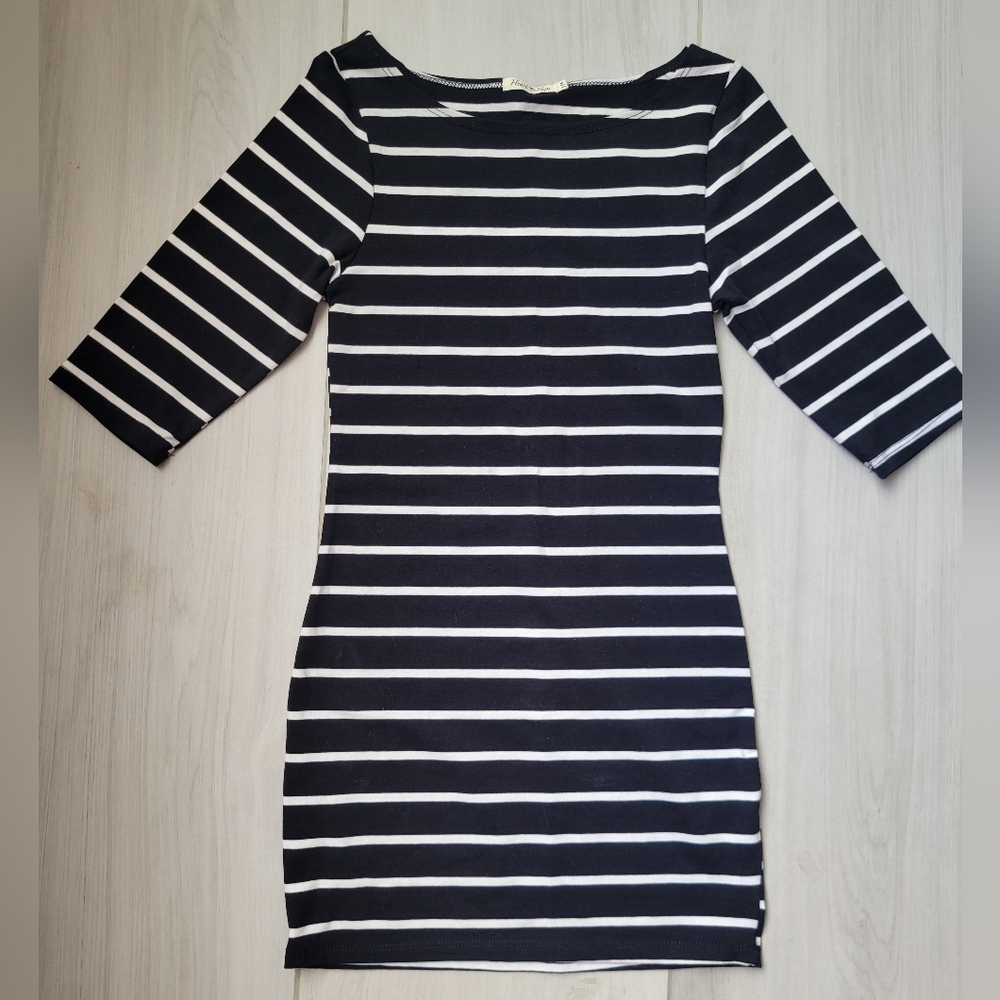 Black & White Stripe Dress Size Medium NWOT
